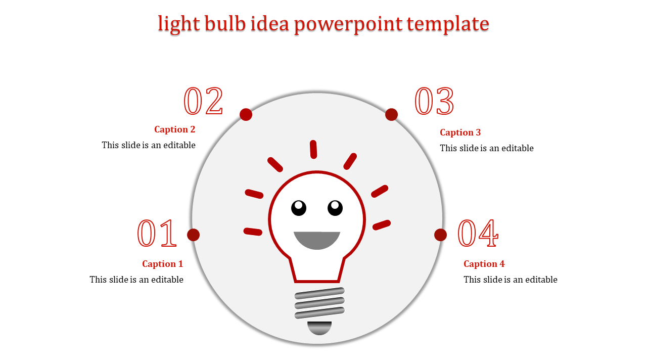 Best Light Bulb Idea PowerPoint Template Slide Design